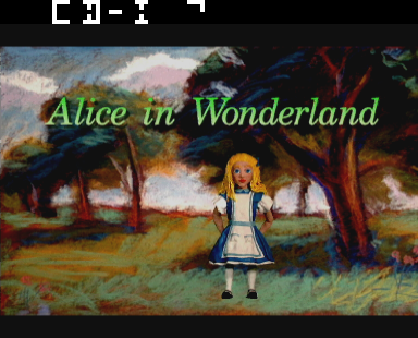 Alice in Wonderland Title Screen